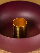 Подсвечник на 1 свечу на магнитах «Баклажан», 11×11×4 см - фото 52743852