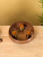 Подсвечник на 3 свечи на магнитах «Бисквит», 13×13×4 см - фото 809142244