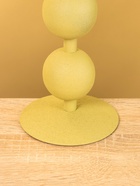 Подсвечник на 1 свечу текстурный "Оливковый" с 3 сферами 10х10х25 см - фото 809142282