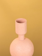 Подсвечник на 1 свечу текстурный "Пудровый розовый" с 3 сферами 10х10х25 см - фото 809142291