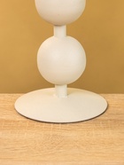 Подсвечник на 1 свечу текстурный «Бежевый», с 3 сферами, 10×10×25 см - фото 52743959