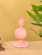 Подсвечник на 1 свечу «Пудровый», с 1 сферой, 7.5×7.5×11.5 см - фото 52743961