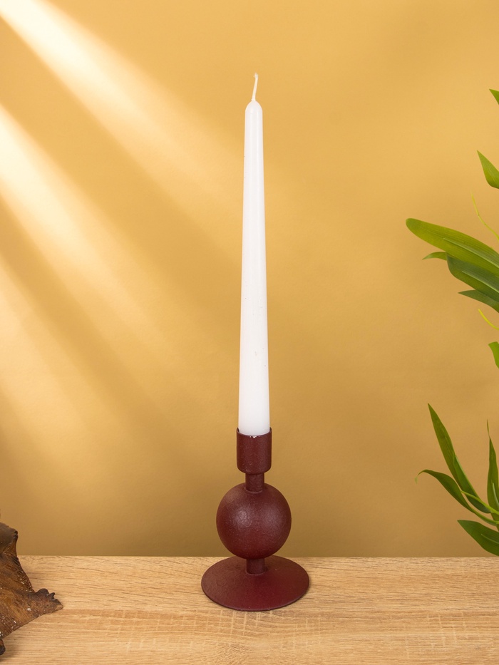 Подсвечник на 1 свечу «Сливовый», с 1 сферой, 7.5×7.5×11.5 см - Фото 1