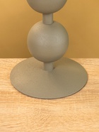 Подсвечник на 1 свечу текстурный «Графитовый», с 3 сферами, 10×10×25 см - фото 52743989