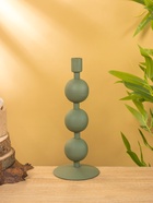 Подсвечник на 1 свечу текстурный «Болотный», с 3 сферами, 10×10×25 см - фото 52743991