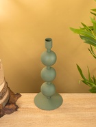 Подсвечник на 1 свечу текстурный «Болотный», с 3 сферами, 10×10×25 см - фото 52743992