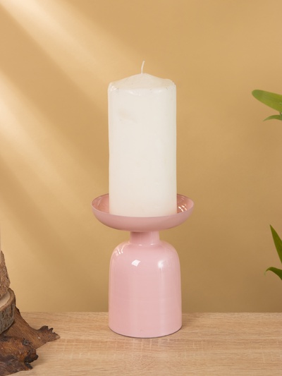 Подсвечник на 1 свечу «Зефир», 10×10×13 см, глянцевый