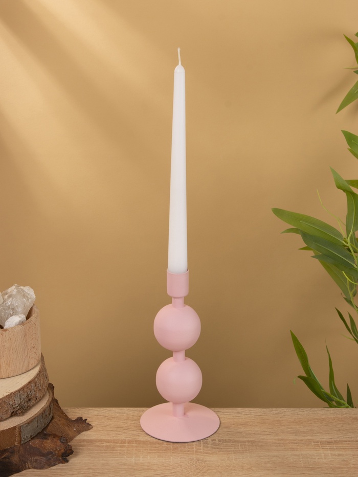 Подсвечник на 1 свечу «Зефир», с 2 сферами, 8.5×8.5×18 см - Фото 1