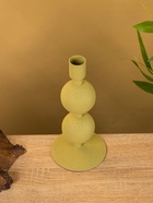 Подсвечник на 1 свечу «Олива», с 2 сферами, 8.5×8.5×18 см - фото 52744012