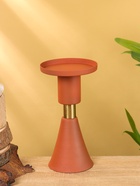 Подсвечник на 1 свечу текстурный «Терракотовый», 10.5×10.5×19.5 см - фото 52744036