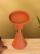 Подсвечник на 1 свечу текстурный «Терракотовый», 10.5×10.5×19.5 см - фото 52744037