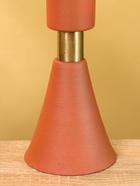 Подсвечник на 1 свечу текстурный «Терракотовый», 10.5×10.5×19.5 см - фото 52744039