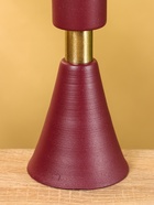 Подсвечник на 1 свечу текстурный «Баклажановый», 10.5×10.5×19.5 см - фото 52744044