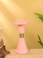 Подсвечник на 1 свечу текстурный «Пудровый», 10.5×10.5×19.5 см - фото 52744046