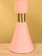 Подсвечник на 1 свечу текстурный «Пудровый», 10.5×10.5×19.5 см - фото 52744049