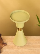 Подсвечник на 1 свечу текстурный «Оливковый», 10.5×10.5×19.5 см - фото 52744052