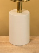 Подсвечник на 1 свечу «Кубок», 10×10×28.5 см, бежевый с золотом - фото 52744074