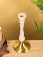 Подсвечник на 1 свечу «Бежевый», 10.5×10.5×25 см - фото 52744082