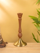 Подсвечник на 1 свечу «Бисквит», 10.5×10.5×25 см - фото 52744086