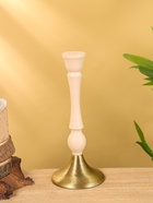 Подсвечник на 1 свечу «Бежевый», 10.5×10.5×25 см - фото 52744091