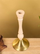 Подсвечник на 1 свечу «Бежевый», 10.5×10.5×25 см - фото 52744092