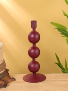 Подсвечник на 1 свечу «Баклажан», с 3 сферами, 10×10×25 см - фото 52744131