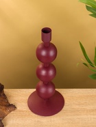 Подсвечник на 1 свечу «Баклажан», с 3 сферами, 10×10×25 см - фото 52744132