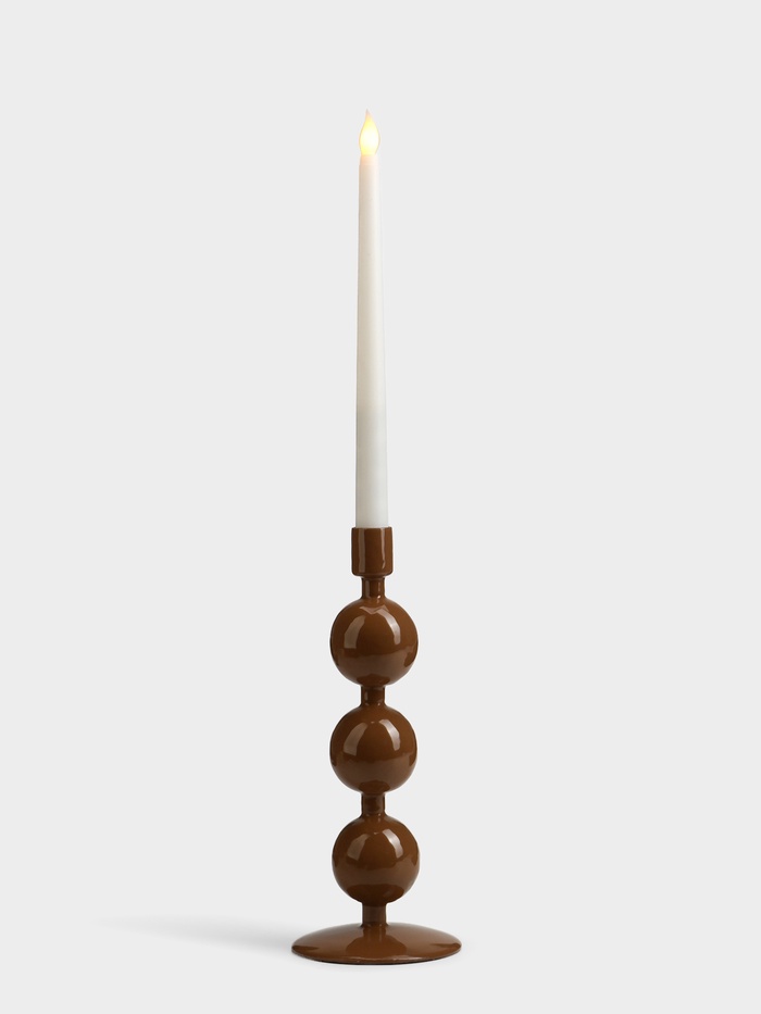 Подсвечник на 1 свечу «Бисквит», с 3 сферами, 10×10×25 см