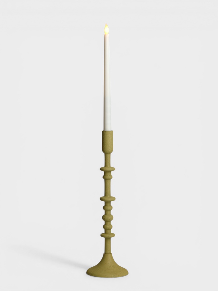 Подсвечник на 1 свечу «Олива», 10×10×35 см