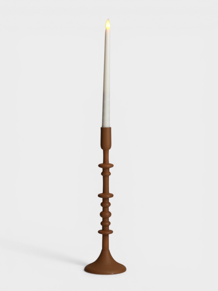 Подсвечник на 1 свечу «Бисквит», 10×10×35 см