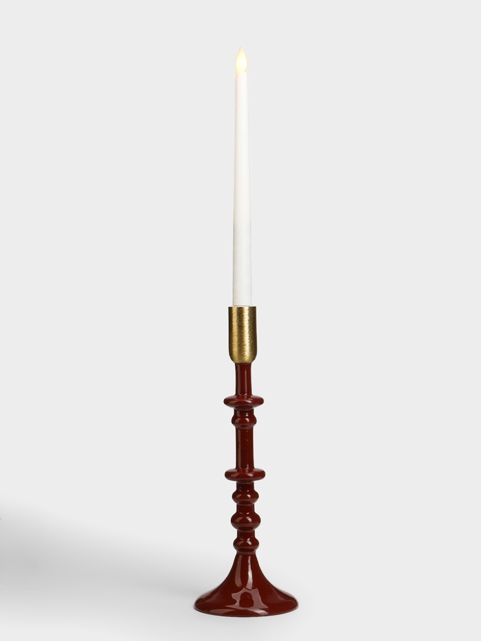 Подсвечник на 1 свечу «Сливовый», 10×10×31 см - Фото 1