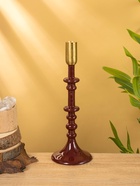 Подсвечник на 1 свечу «Сливовый», 10×10×31 см - фото 52744176