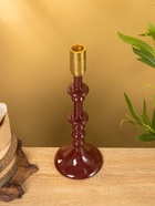 Подсвечник на 1 свечу «Сливовый», 10×10×31 см - фото 52744177