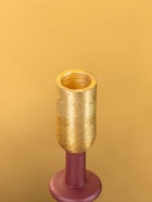 Подсвечник на 1 свечу «Баклажановый», 10×10×26 см - фото 52744218