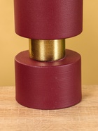 Подсвечник на 1 свечу текстурный «Баклажановый», 10.5×10.5×19 см - фото 52744254