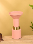 Подсвечник на 1 свечу текстурный «Пудровый», 10.5×10.5×20 см - фото 52744276