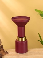 Подсвечник на 1 свечу текстурный «Баклажановый», 10.5×10.5×20 см - Фото 2