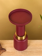 Подсвечник на 1 свечу текстурный «Баклажановый», 10.5×10.5×20 см - Фото 3