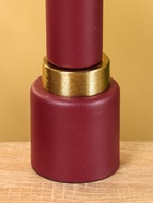 Подсвечник на 1 свечу текстурный «Баклажановый», 10.5×10.5×20 см - Фото 5