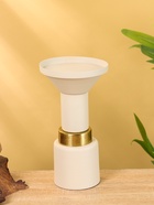 Подсвечник на 1 свечу текстурный «Бежевый», 10.5×10.5×20 см - фото 52744291