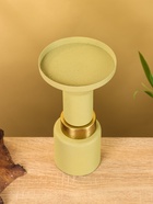 Подсвечник на 1 свечу текстурный «Оливковый», 10.5×10.5×19.5 см - фото 809142635