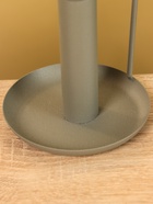 Подсвечник на 1 свечу текстурный с ручкой и блюдцем «Графит», 10×10×9.5 +/- 0.5 см - фото 52744304