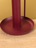 Подсвечник на 1 свечу текстурный с ручкой и блюдцем «Баклажан», 10×10×9.5 +/- ,5 см - фото 52744309