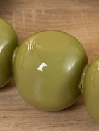 Подсвечник на 4 свечи «Бусы», с 12 сферами, 20.5×20.5×5.5 см, авокадо - фото 809142682