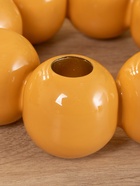 Подсвечник на 4 свечи «Бусы. Песок», с 8 сферами, 19×19×5.5 см - фото 52744353