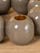 Подсвечник на 4 свечи «Бусы. Ковентри», с 8 сферами, 19×19×5.5 см - фото 52744358