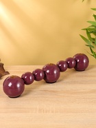 Подсвечник на 3 свечи «Бусы», с 7 сферами, 44×8×8 см, баклажановый - Фото 2