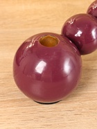 Подсвечник на 3 свечи «Бусы», с 7 сферами, 44×8×8 см, баклажановый - Фото 4