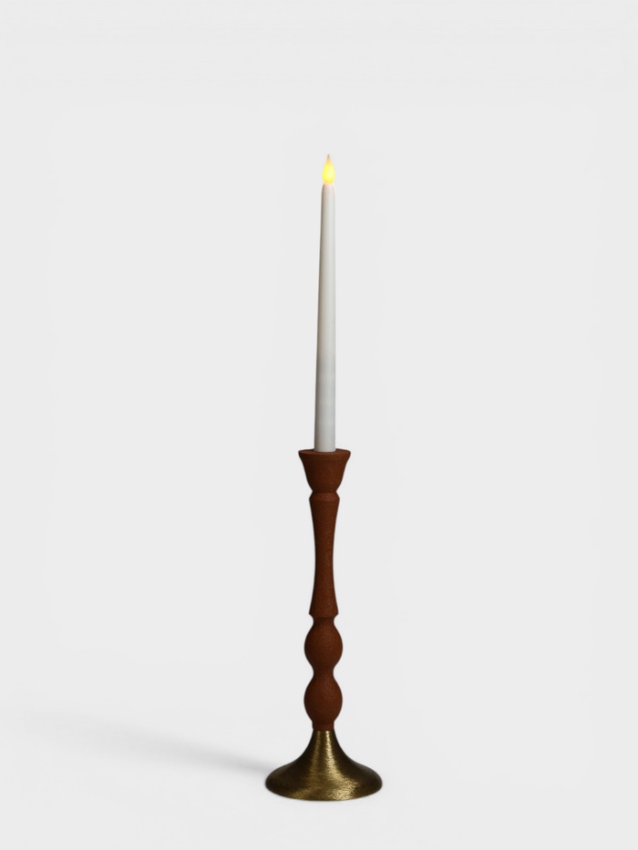 Подсвечник на 1 свечу «Бисквит», 10.5×10.5×30 см - Фото 1