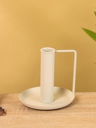 Подсвечник на 1 свечу текстурный с ручкой и блюдцем «Фисташка», 10×10×9.5 +/- 0.5 см - фото 52744406